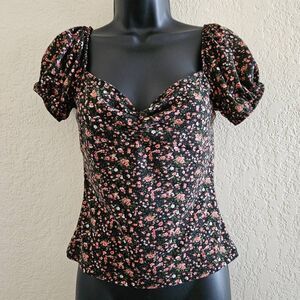 Reformation Puff Sleeve Y2K Blouse